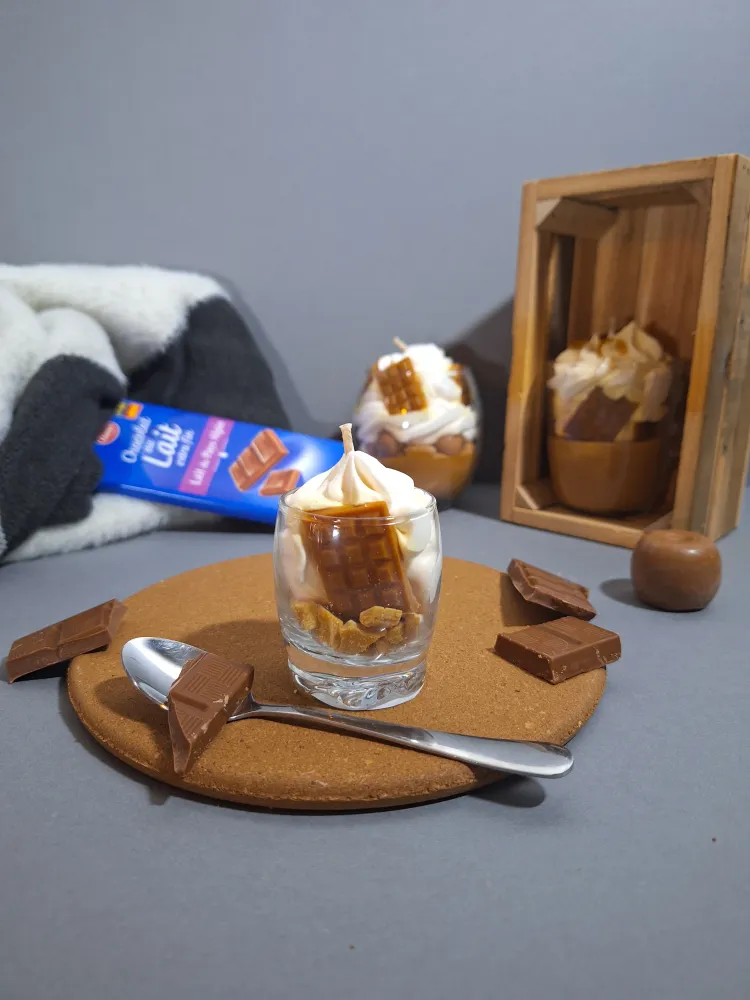 Bougie mini verrine chocolatée Ta bougie gourmande
