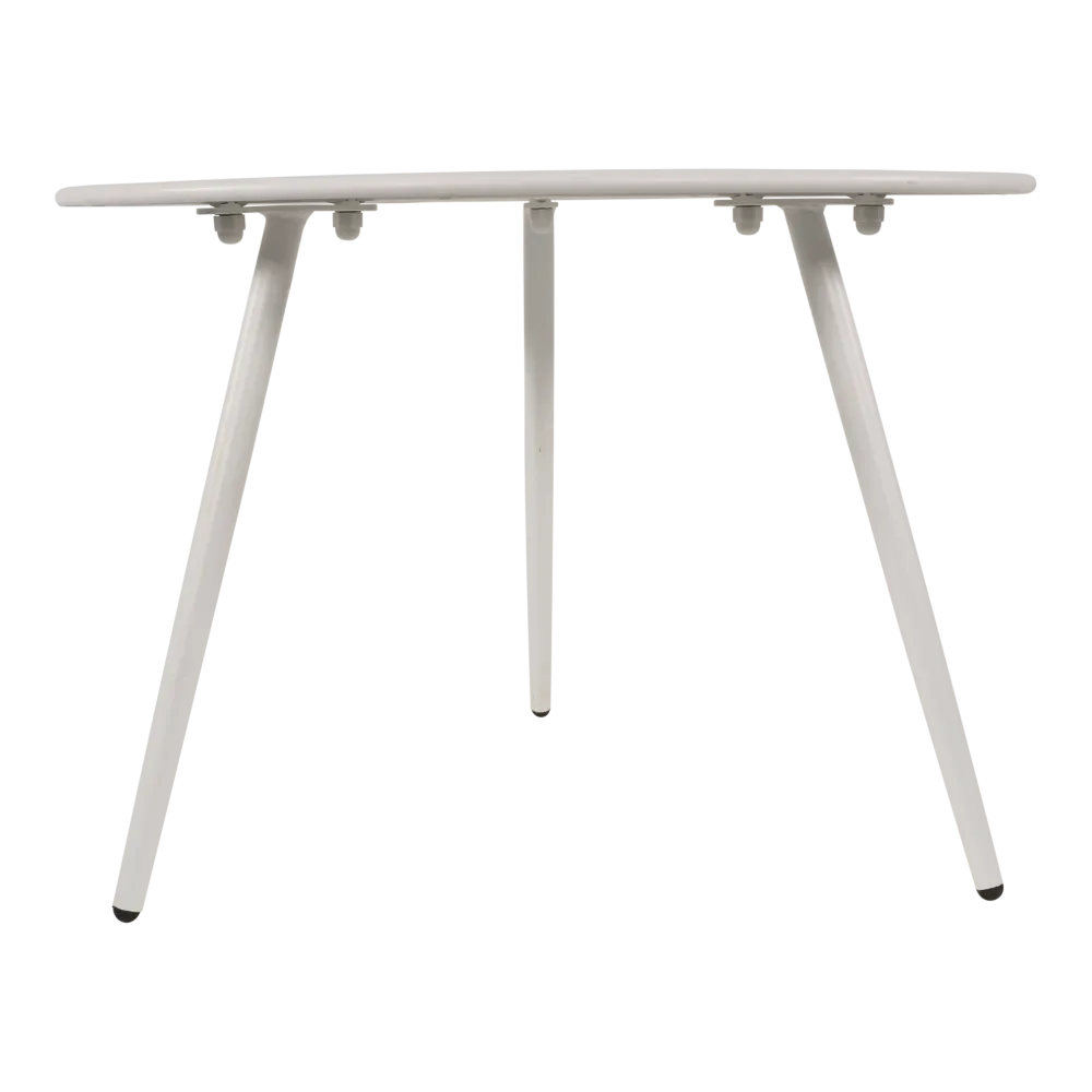 Table d'appoint Rafael métal blanc Ø60x41cm