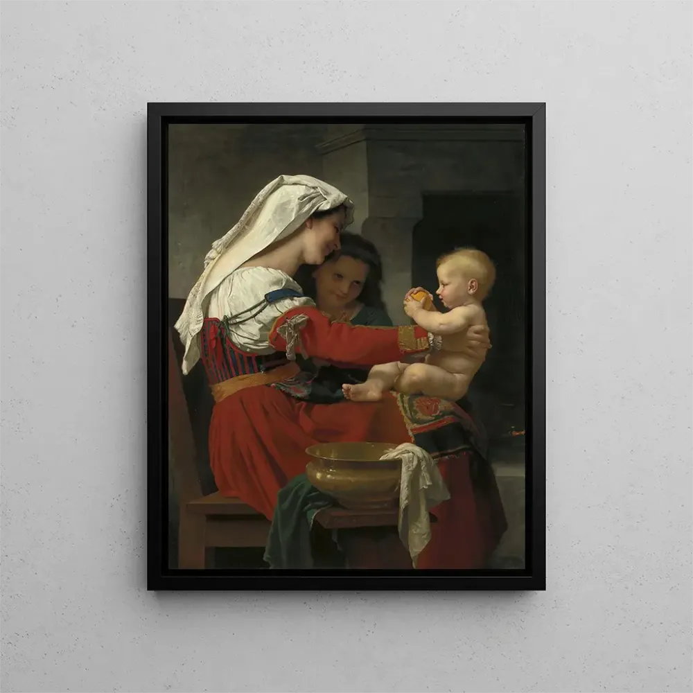 Tableau Admiration maternelle - William Bouguereau | Reproduction