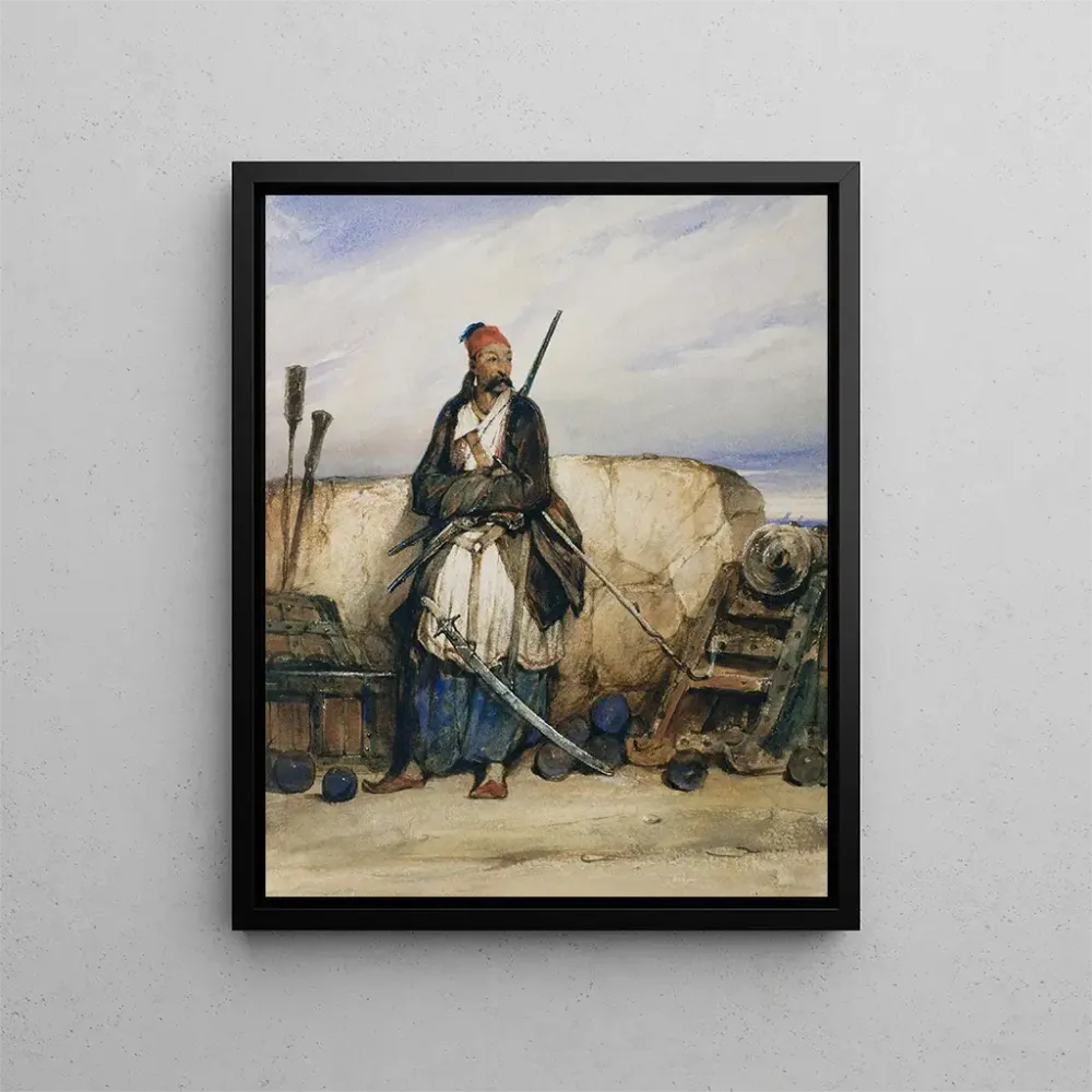Tableau Un artilleur turc - Alexandre-Gabriel Decamps | Reproduction