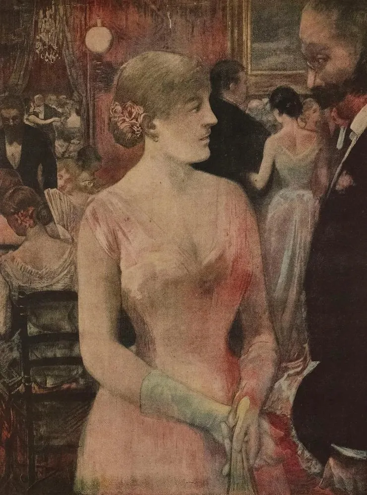 Tableau Au bal - Anonyme | Reproduction