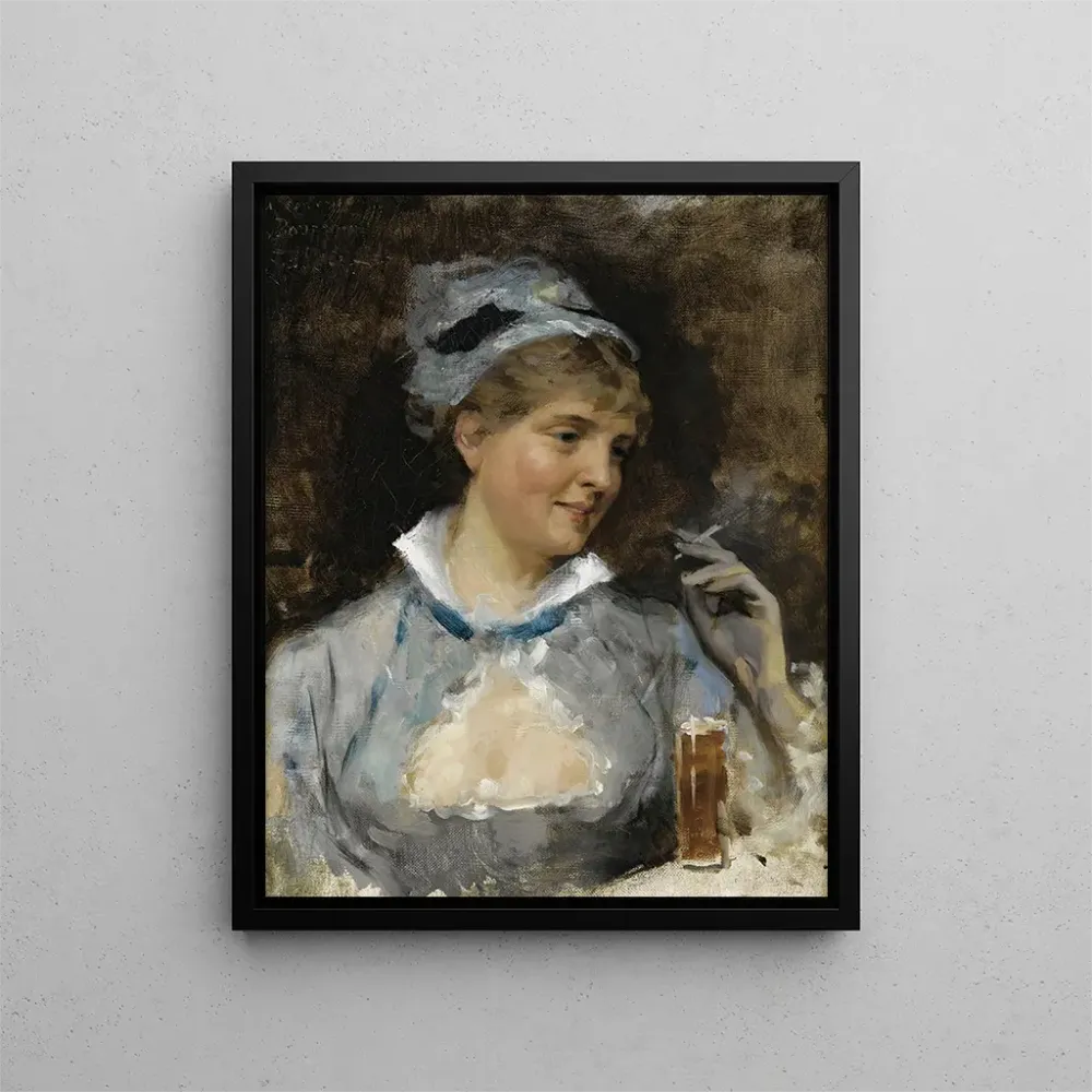 Tableau Au Bar - Albert Edelfelt | Reproduction