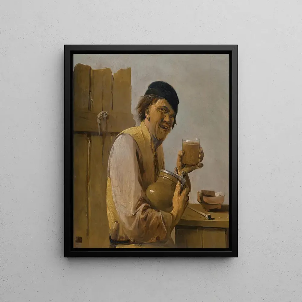 Tableau Le buveur - Abraham Diepraam | Reproduction