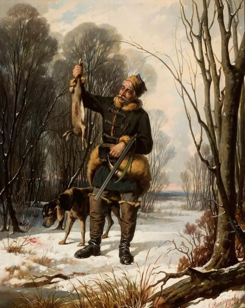 Tableau Chasseur - Aleksander Raczyński | Reproduction