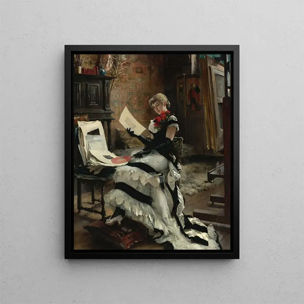 Tableau Chez Lartiste Les Gravures - Albert Edelfelt | Reproduction