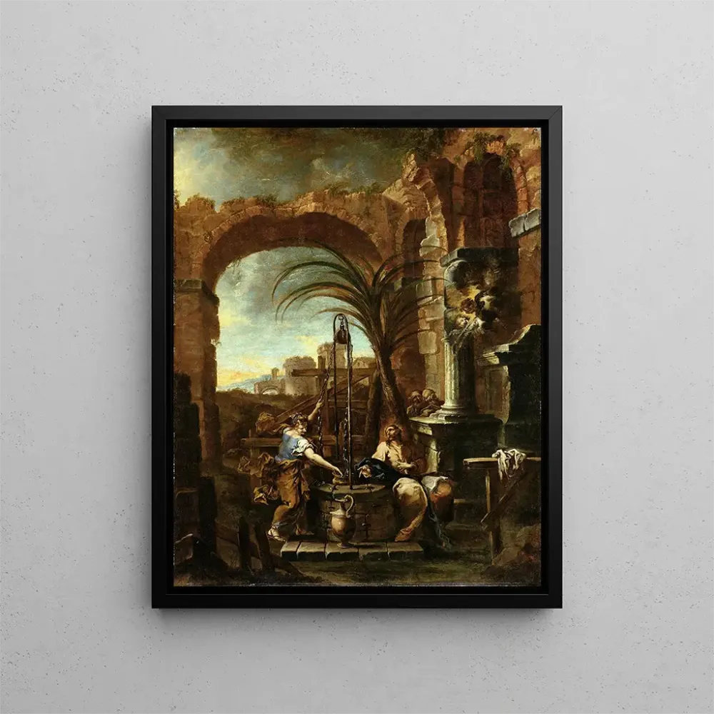 Tableau Le Christ et la Samaritaine - Alessandro Magnasco | Reproduction