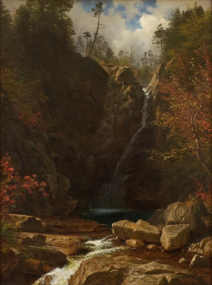 Tableau Chutes de Glen Ellis - Albert Bierstadt | Reproduction