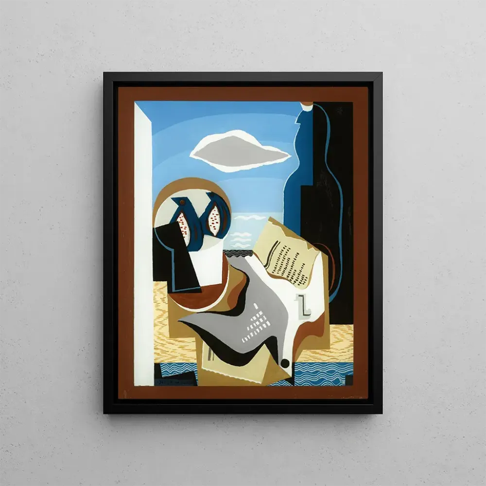 Tableau Composition, l'Oiseau - Louis Marcoussis | Reproduction