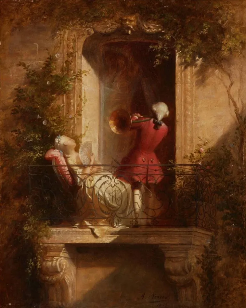 Tableau Le concert - Auguste Serrure | Reproduction