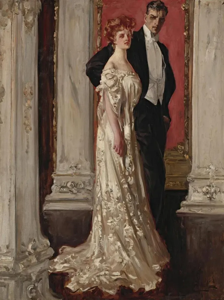 Tableau Le Couple - Albert Beck Wenzell | Reproduction