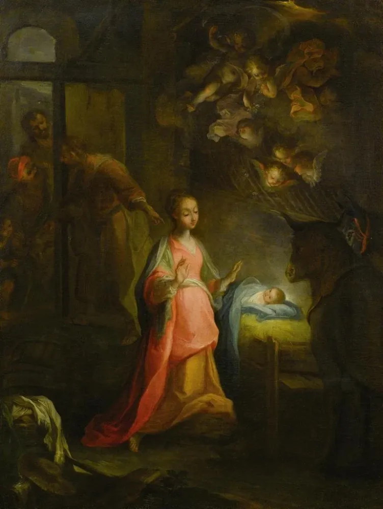 Tableau La crèche - Après Federico Barocci | Reproduction