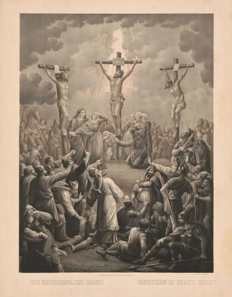 Tableau Crucifixion du Christ - Beck Pauli Lith | Reproduction