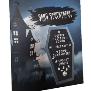 Tableau d'affichage cercueil d'Halloween à poser ou à suspendre