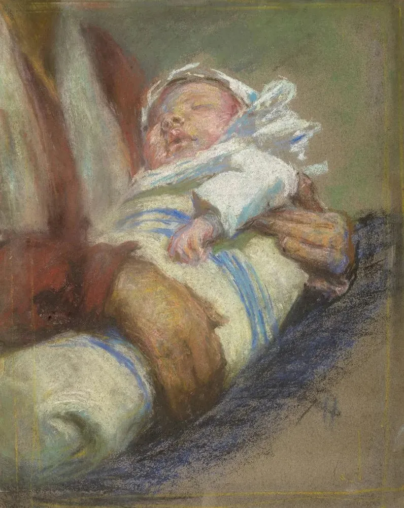 Tableau Dans des langes - Alice Pike Barney | Reproduction