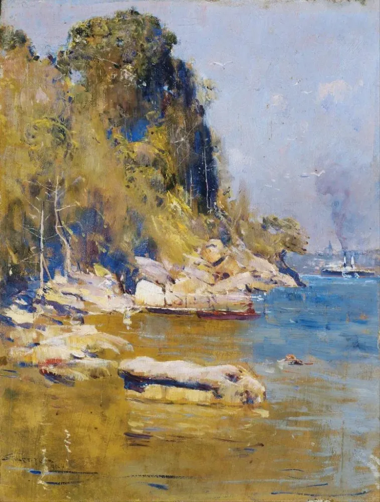 Tableau Depuis mon camp Sirius Cove - Arthur Streeton | Reproduction