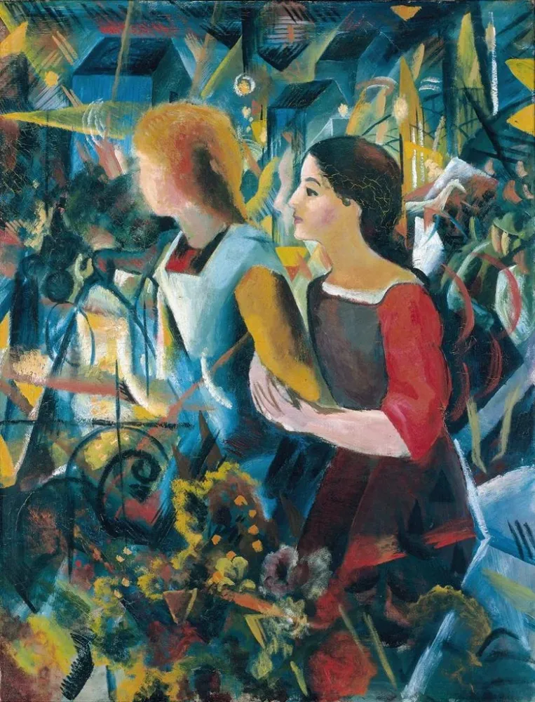 Tableau Deux filles - August Macke | Reproduction