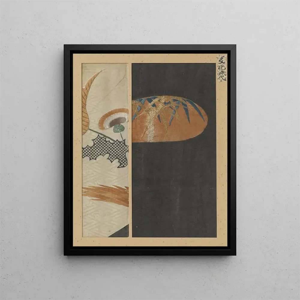 Tableau Deux fragments de textile - Anonyme | Reproduction