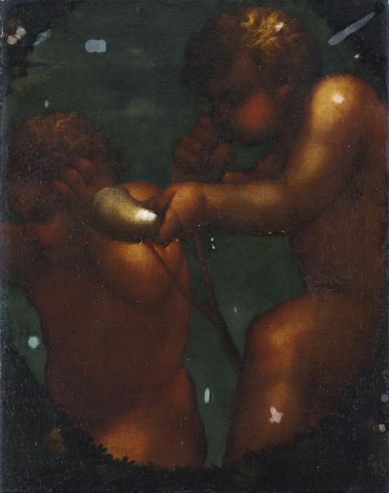 Tableau Deux putti - Anonyme | Reproduction