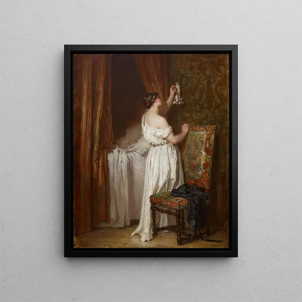 Tableau Dévotion - Antoine-Émile Plassan | Reproduction