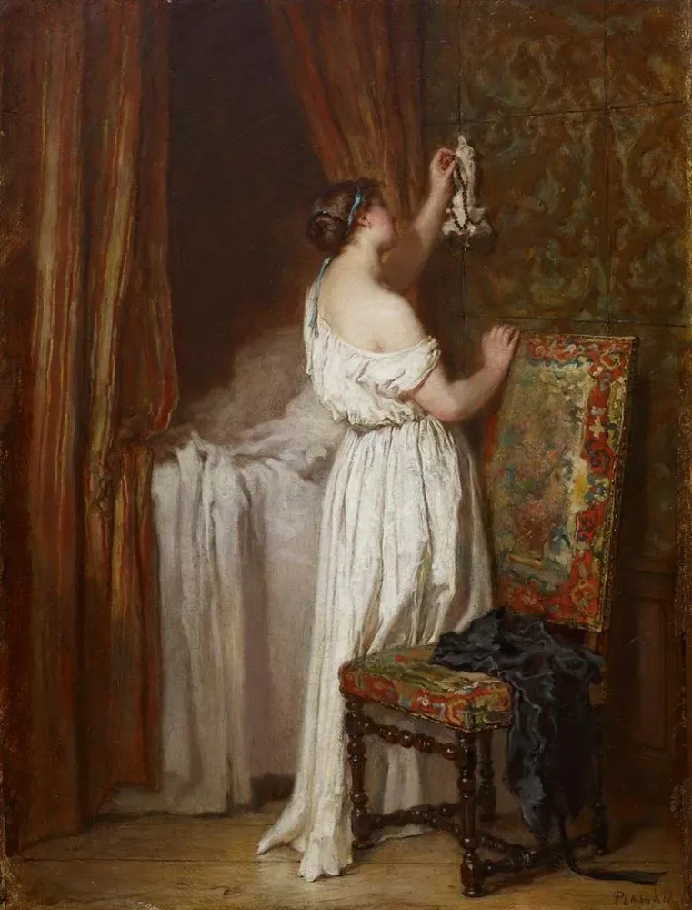 Tableau Dévotion - Antoine-Émile Plassan | Reproduction