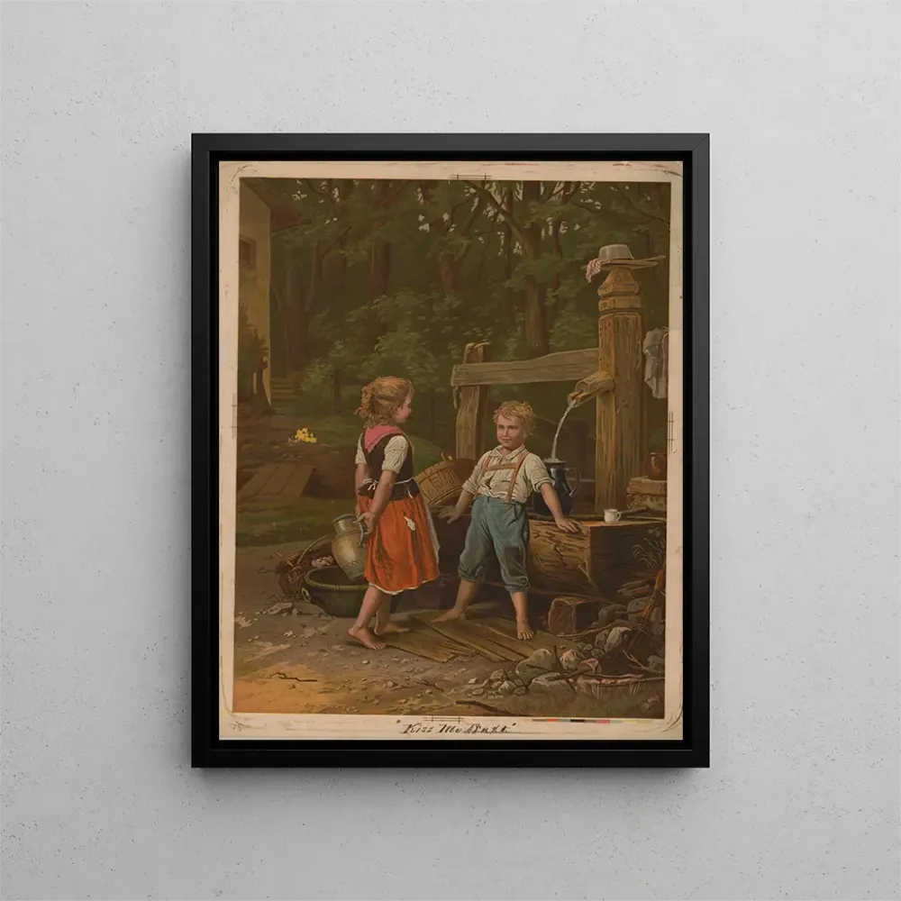 Tableau Embrasse-moi d'abord - Anonyme | Reproduction