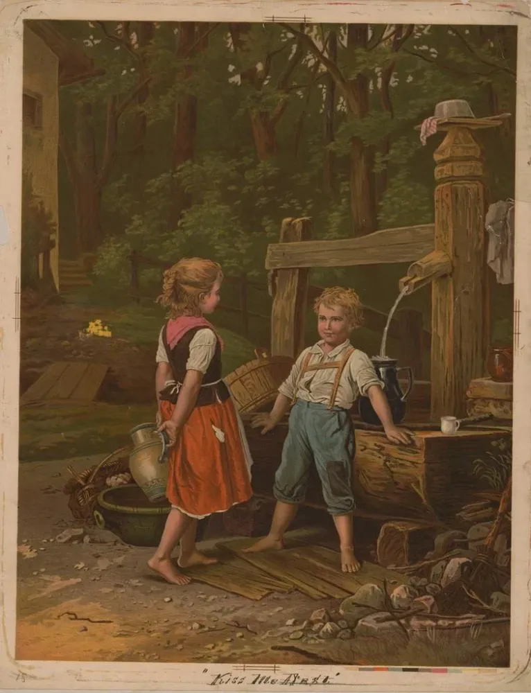 Tableau Embrasse-moi d'abord - Anonyme | Reproduction