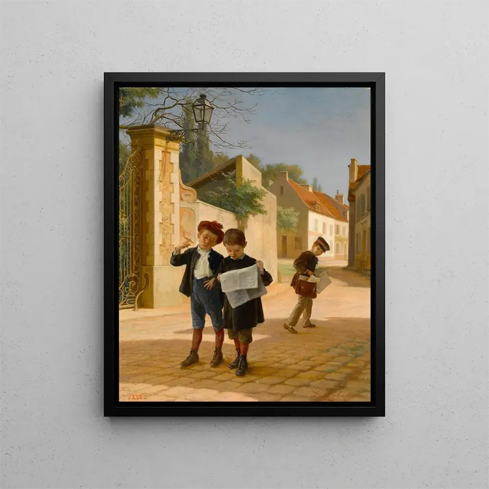Tableau Farces d'écoliers - André Henri Dargelas | Reproduction