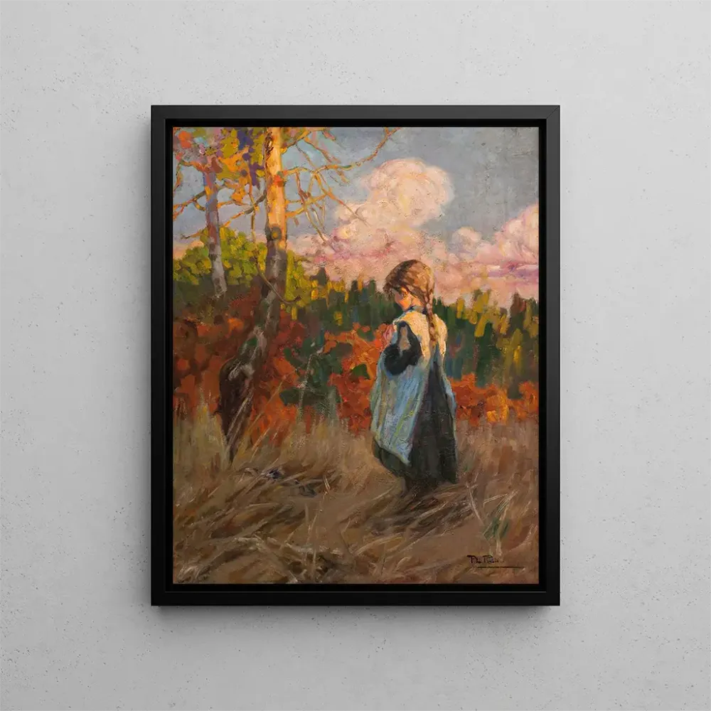 Tableau Fille dans un champ - Alberto Pl. Rubio | Reproduction