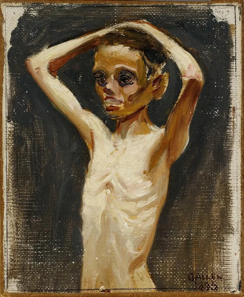 Tableau Fille du Jaskala Croft - Akseli Gallen-Kallela | Reproduction