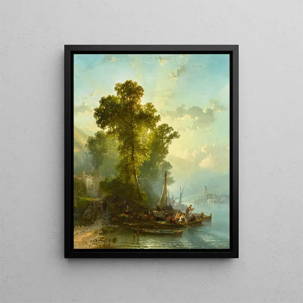 Tableau Fin de journée Maggiore - Alfred Eduard Agenor de Bylandt | Reproduction