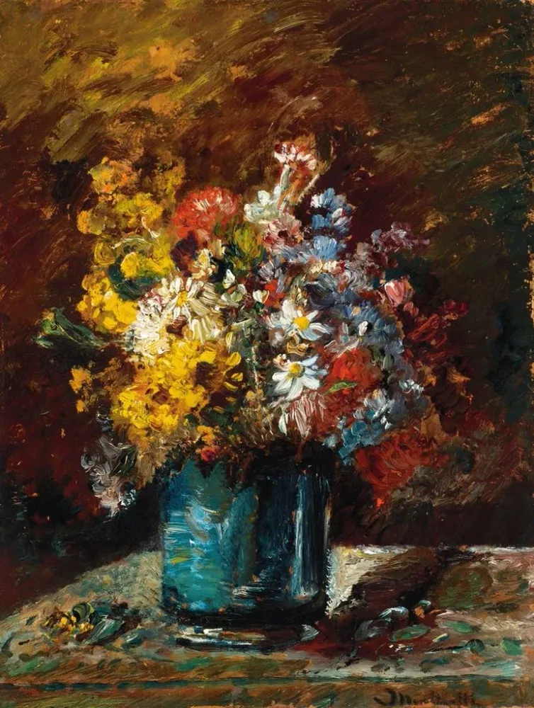 Tableau Fleurs Divers - Adolphe Monticelli | Reproduction