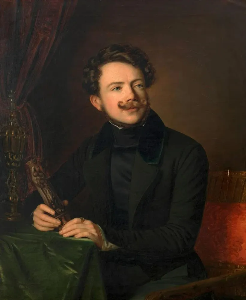 Tableau Friedrich Otto von Leber, archéologue et écrivain - Anton Einsle | Reproduction