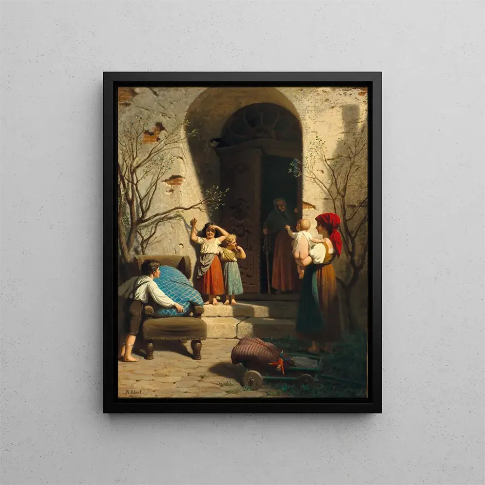 Tableau La guérison des grands-mères après une maladie - Anton Ebert | Reproduction