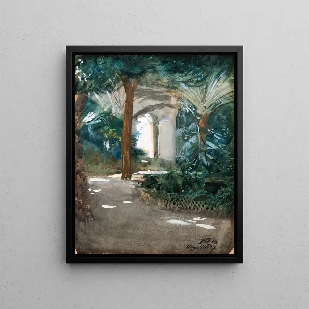 Tableau Jardin à Alger - Anders Zorn | Reproduction