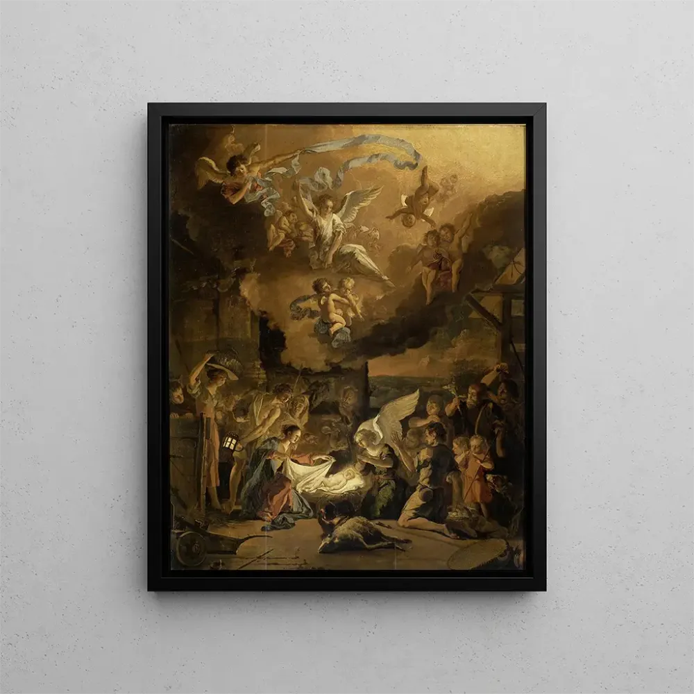 Tableau L'Adoration des bergers - Abraham Hondius | Reproduction