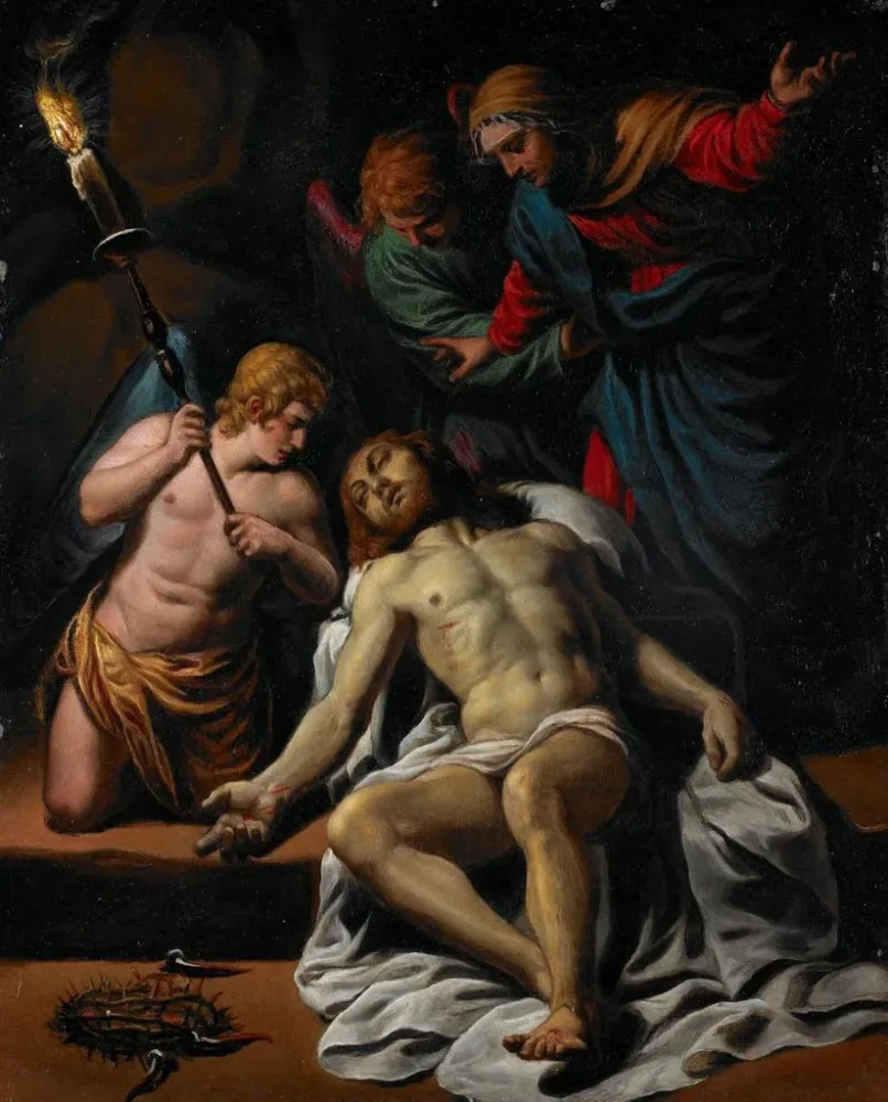 Tableau La Lamentation - Alessandro Turchi | Reproduction