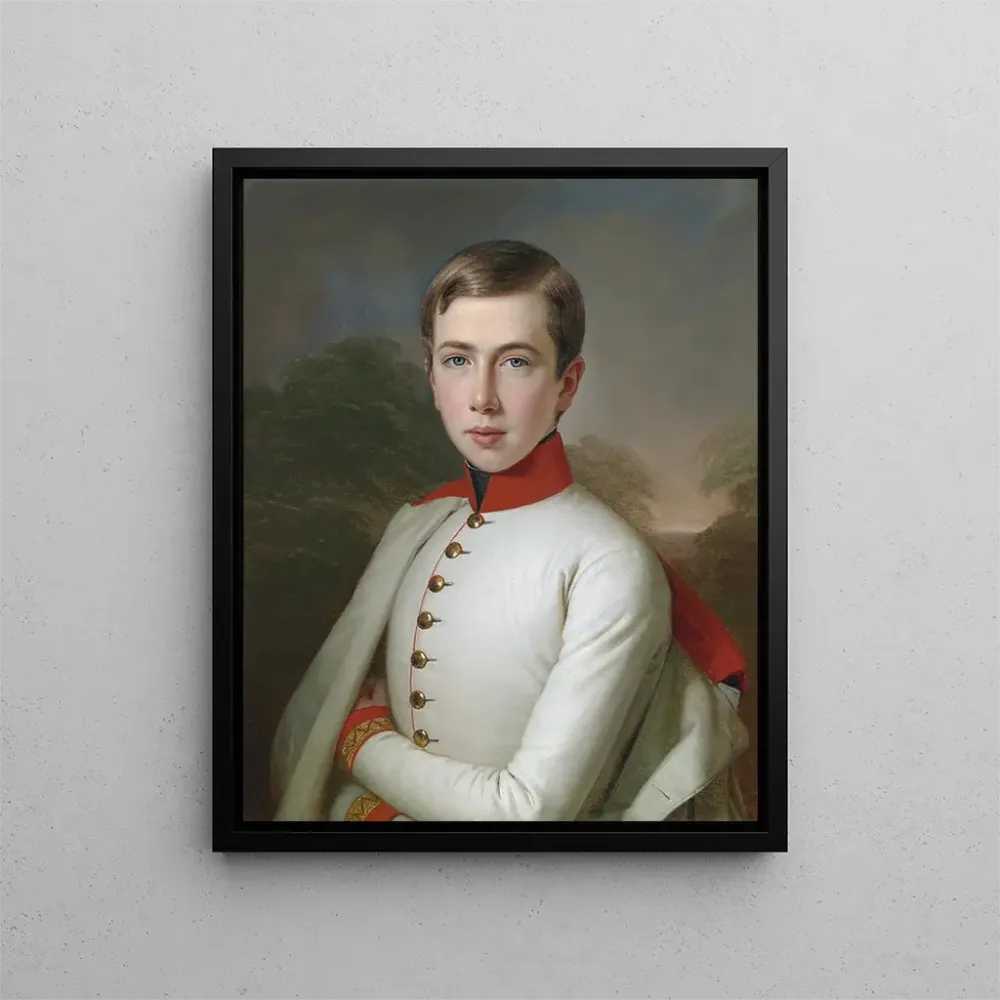 Tableau L'archiduc Charles-Louis d'Autriche 1833-1896 à l'âge de 15 ans - Anton Einsle | Reproduction