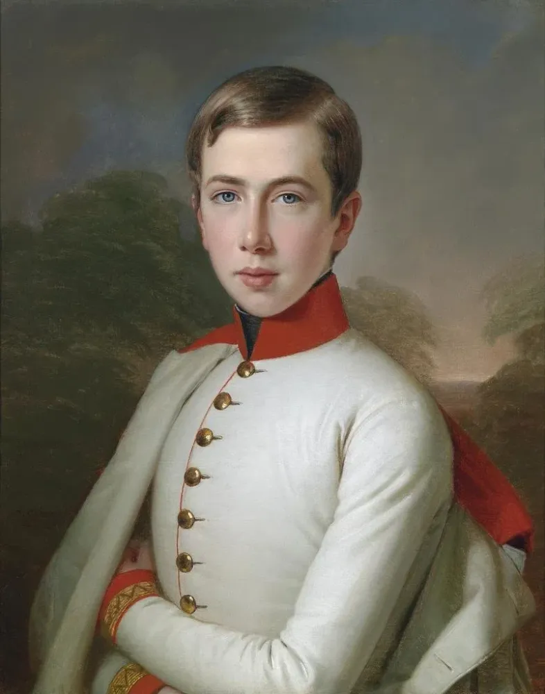 Tableau L'archiduc Charles-Louis d'Autriche 1833-1896 à l'âge de 15 ans - Anton Einsle | Reproduction
