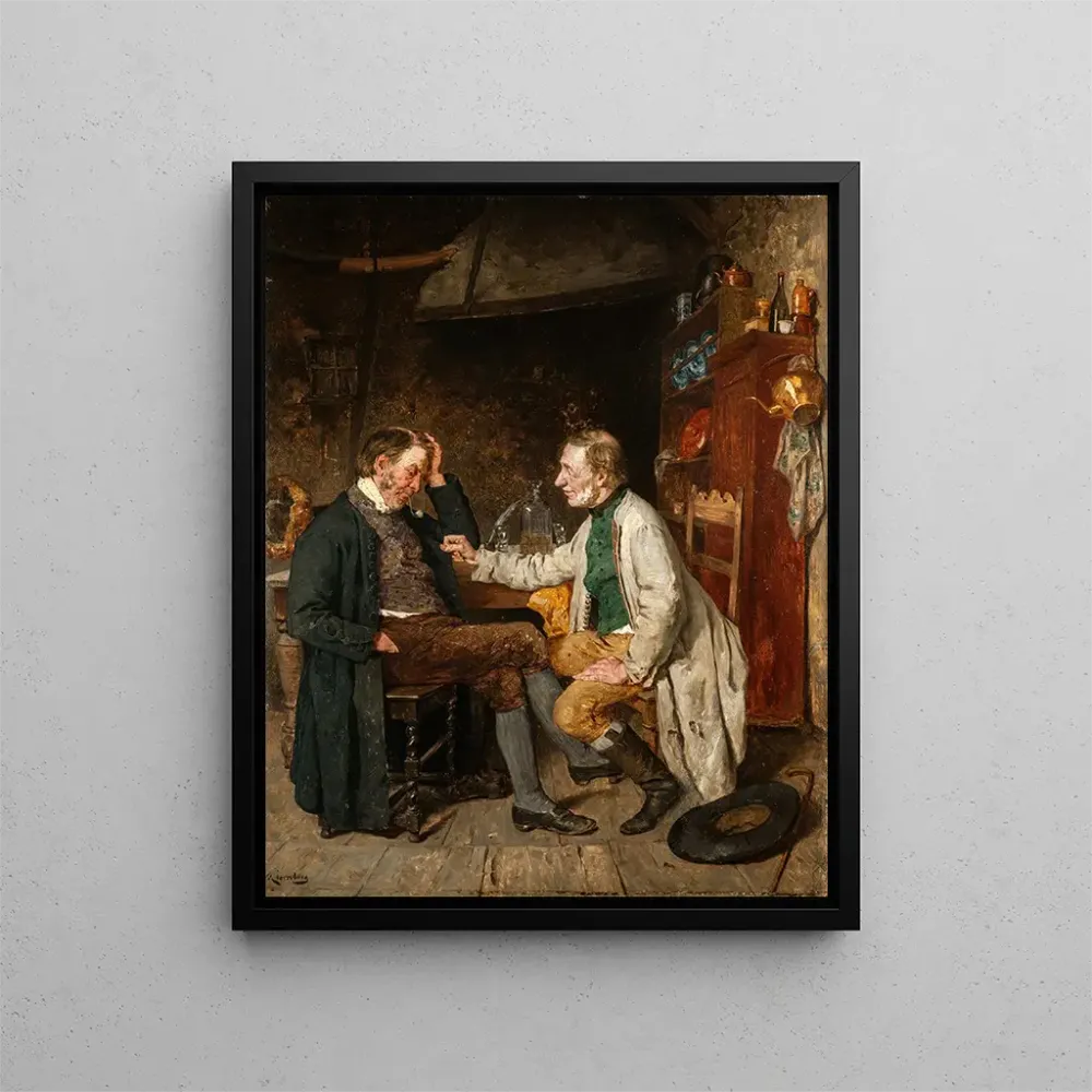 Tableau L'emprunteur - August Jernberg | Reproduction