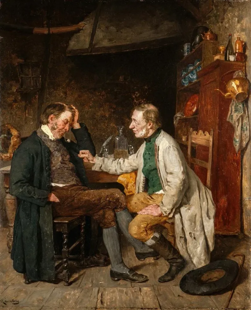 Tableau L'emprunteur - August Jernberg | Reproduction