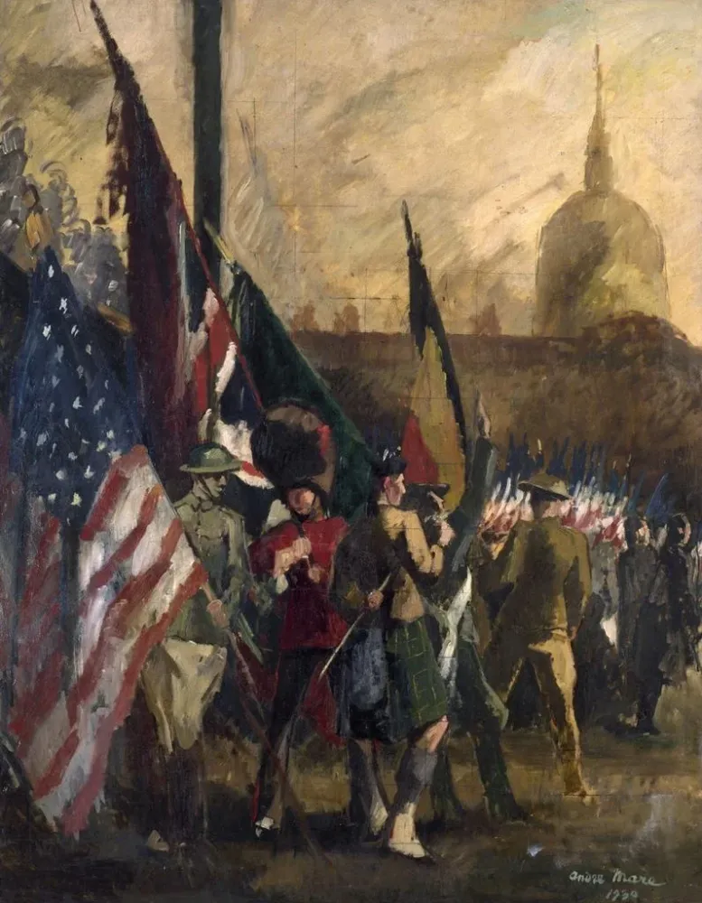 Tableau Les Alliés - André Charles Mare | Reproduction