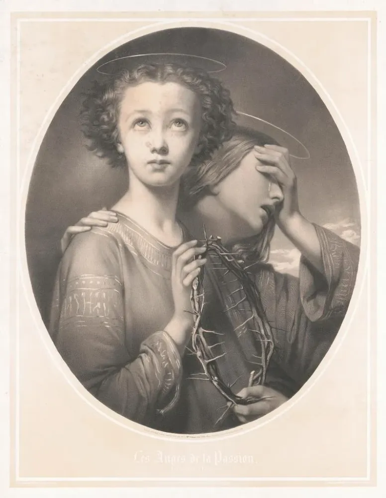 Tableau Les anges de la passion - Goupil & Cie | Reproduction