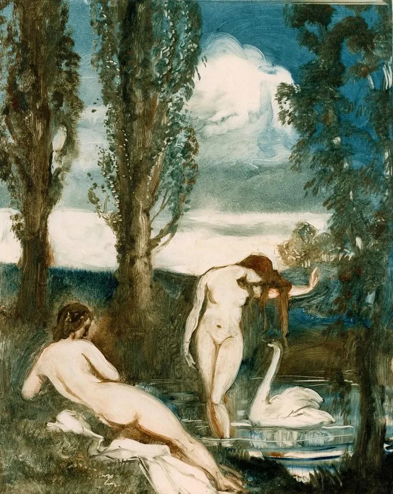 Tableau Les Baigneuses - Albert Sterner | Reproduction