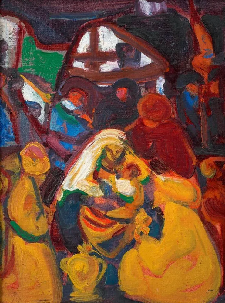 Tableau Les trois rois - Adolf Hölzel | Reproduction