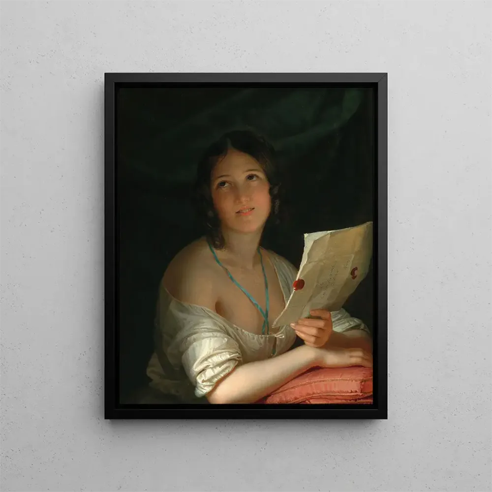 Tableau La lettre - Anton Einsle | Reproduction