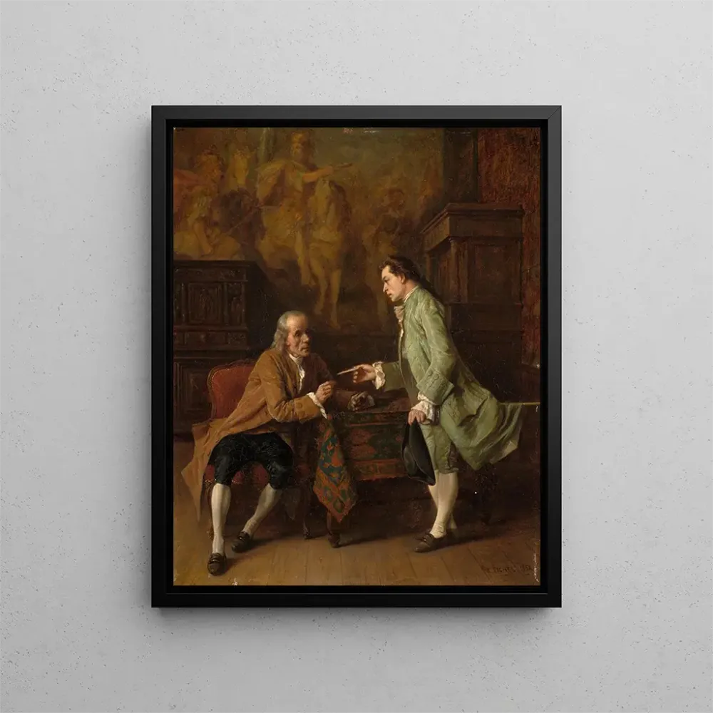 Tableau La lettre de recommandation - Benjamin Eugène Fichel | Reproduction
