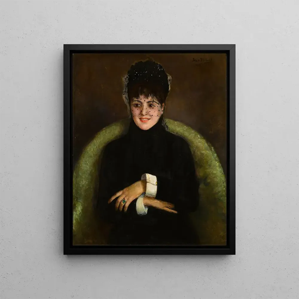 Tableau Élégante l'Émeraude - Jean Braud | Reproduction