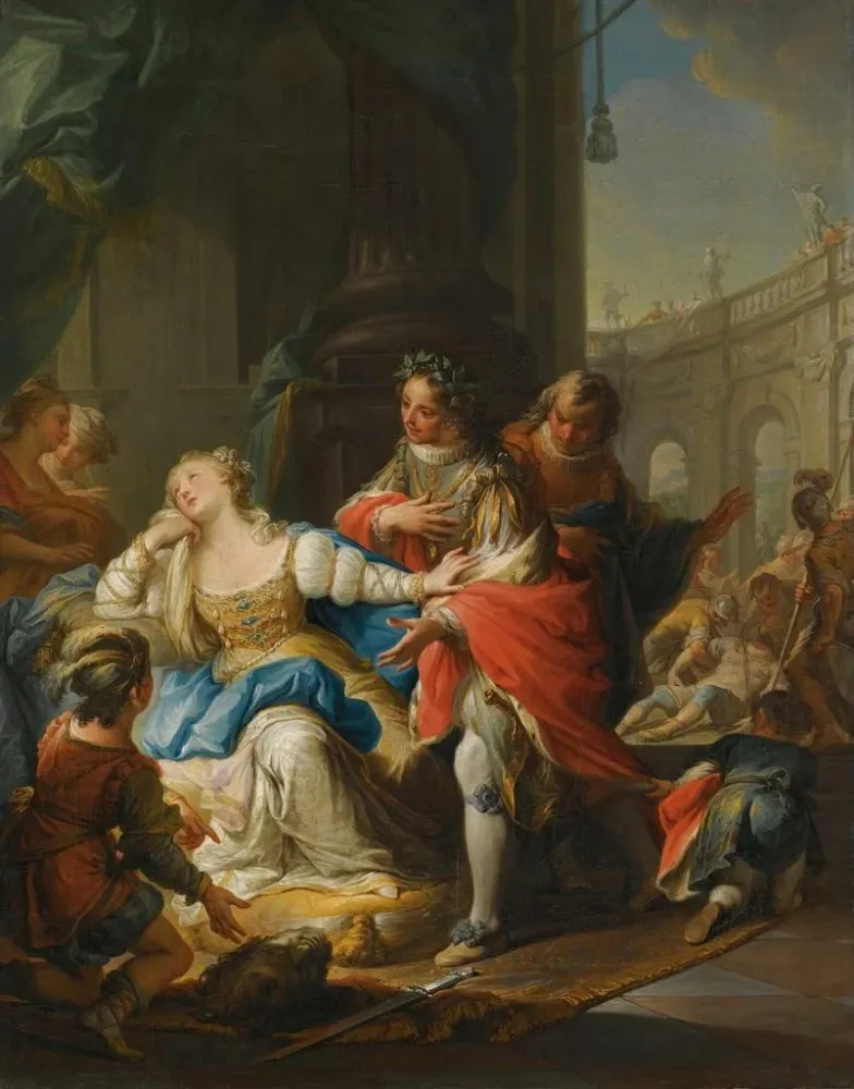 Tableau L'impératrice Gunhilda accusée d'adultère est vengée par son page - Andrea Casali | Reproduction