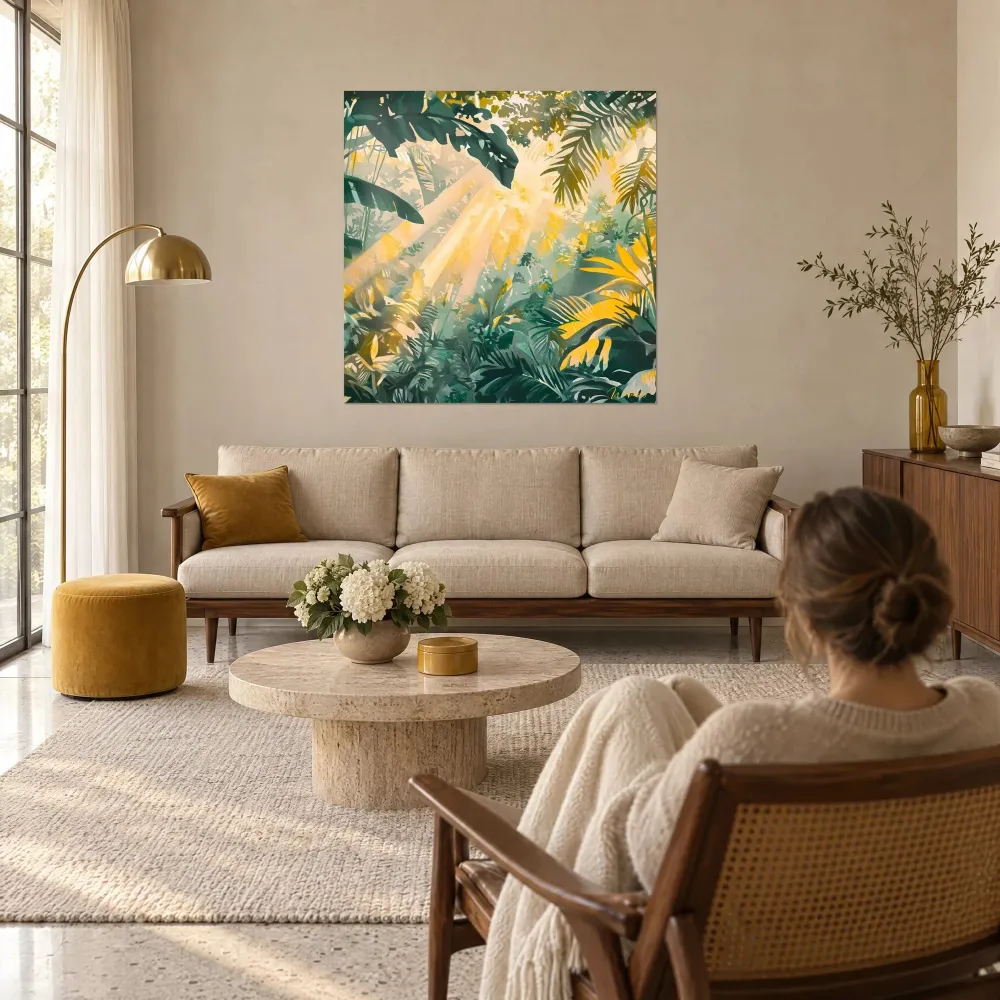 Tableau Lumière Tropicale - edition foret