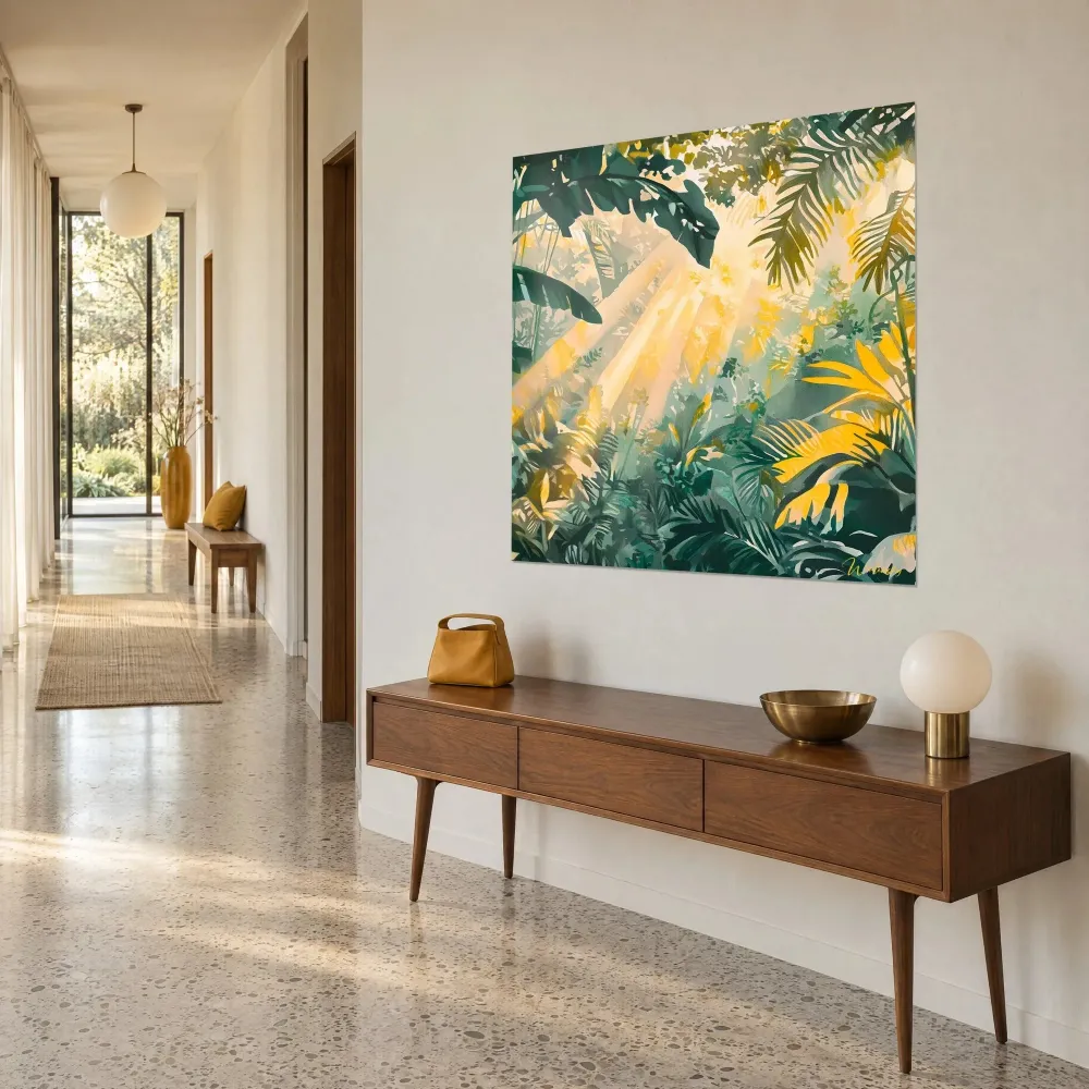 Tableau Lumière Tropicale - edition foret